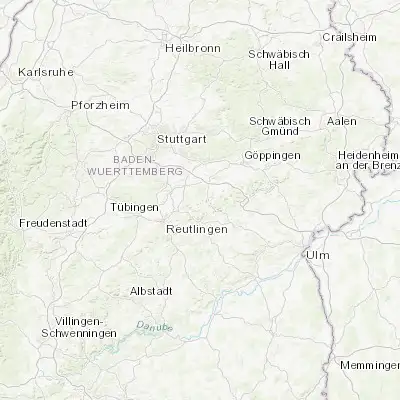 Map showing location of Beuren (48.569270, 9.404060)