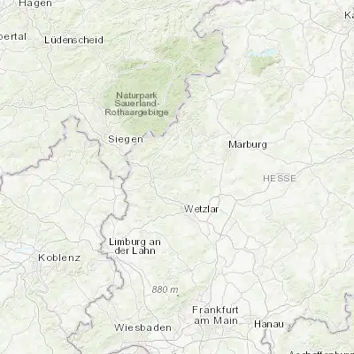 Map showing location of Bischoffen (50.700000, 8.450000)