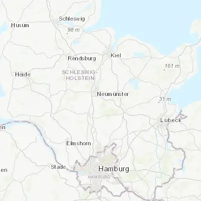 Map showing location of Boostedt (54.016670, 10.033330)