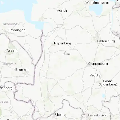 Map showing location of Börger (52.912110, 7.535760)