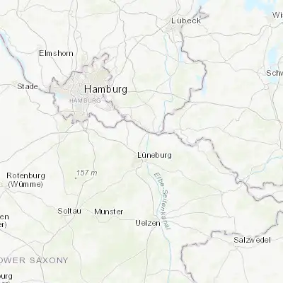 Map showing location of Brietlingen (53.333330, 10.450000)