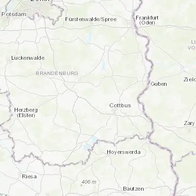 Map showing location of Burg (51.834480, 14.148560)