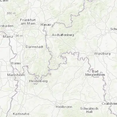 Map showing location of Bürgstadt (49.714760, 9.269160)