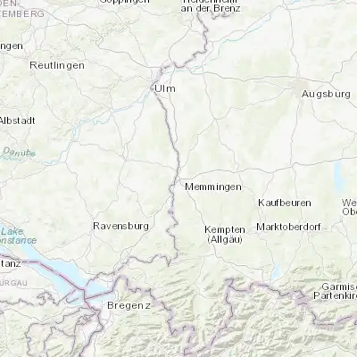 Map showing location of Buxheim (48.000000, 10.133330)