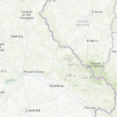 Map showing location of Chamerau (49.200000, 12.750000)