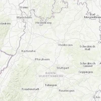 Map showing location of Cleebronn (49.045000, 9.036940)