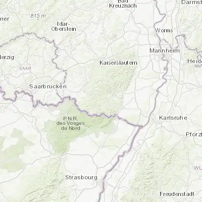 Map showing location of Dahn (49.150980, 7.778430)