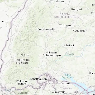 Map showing location of Dietingen (48.204800, 8.648640)