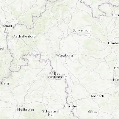 Map showing location of Eibelstadt (49.723920, 9.999620)