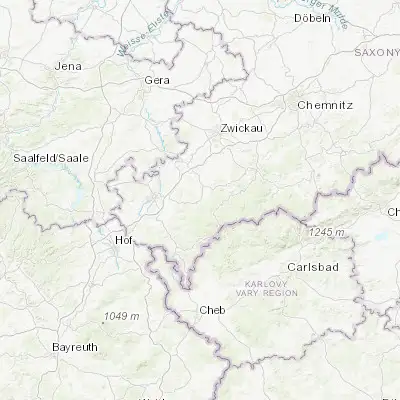 Map showing location of Ellefeld (50.483670, 12.388800)