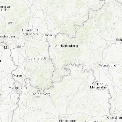 Map showing location of Eschau (49.818890, 9.259200)