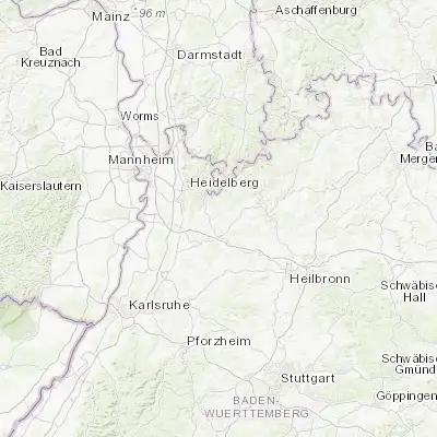 Map showing location of Eschelbronn (49.319440, 8.865280)