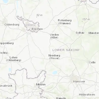 Map showing location of Eystrup (52.779350, 9.213150)