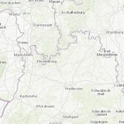 Map showing location of Fahrenbach (49.431390, 9.150560)