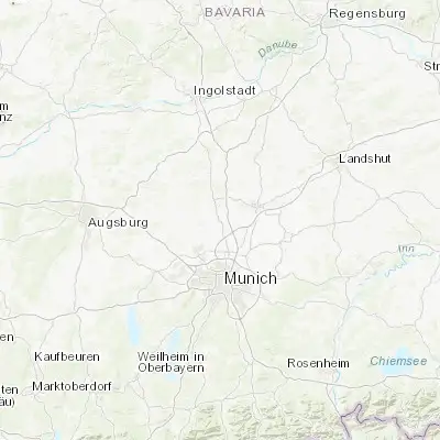 Map showing location of Fahrenzhausen (48.353170, 11.555210)