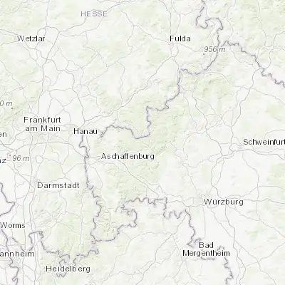 Map showing location of Frammersbach (50.064680, 9.468880)