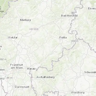 Map showing location of Freiensteinau (50.425090, 9.402670)