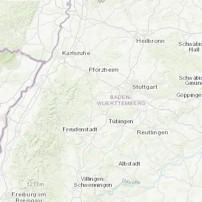 Map showing location of Gechingen (48.695270, 8.829150)