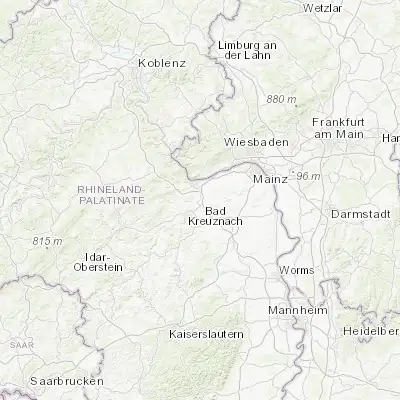 Map showing location of Gensingen (49.900000, 7.933330)