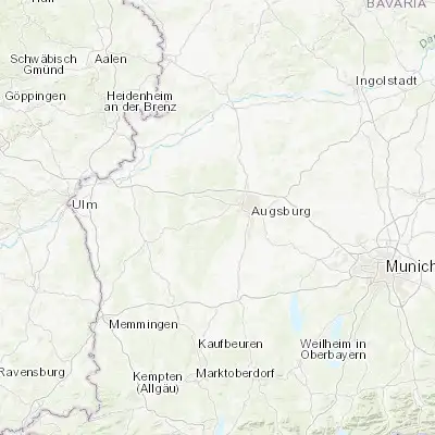 Map showing location of Gessertshausen (48.329040, 10.732780)