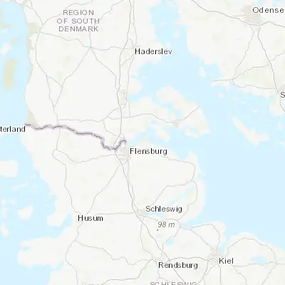 Map showing location of Glücksburg (54.835220, 9.548530)