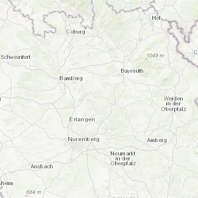 Map showing location of Gößweinstein (49.768980, 11.338410)