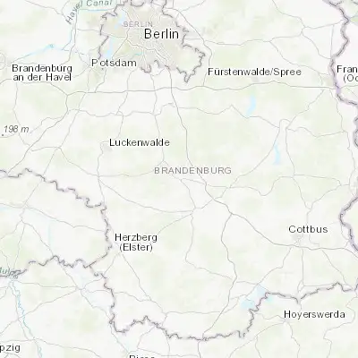 Map showing location of Golßen (51.972040, 13.601150)