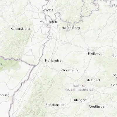 Map showing location of Gondelsheim (49.059170, 8.658330)