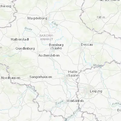 Map showing location of Gröbzig (51.682260, 11.874530)