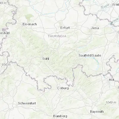 Map showing location of Großbreitenbach (50.583350, 11.009550)