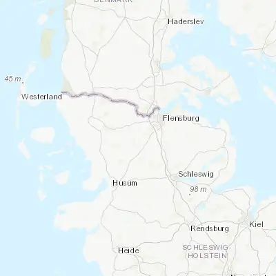 Map showing location of Großenwiehe (54.700000, 9.250000)