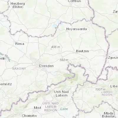 Map showing location of Großharthau (51.106940, 14.099110)