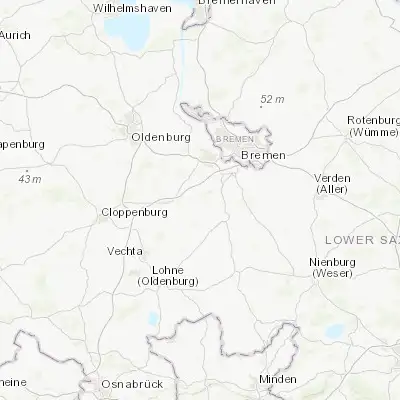 Map showing location of Harpstedt (52.909420, 8.589620)