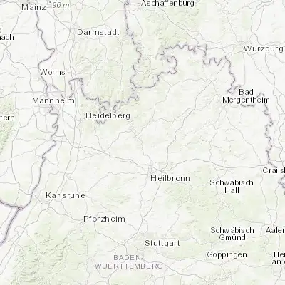 Map showing location of Haßmersheim (49.300000, 9.150000)