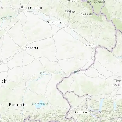 Map showing location of Hebertsfelden (48.405960, 12.822590)