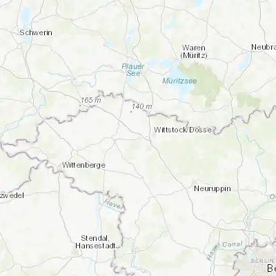 Map showing location of Heiligengrabe (53.144610, 12.362540)