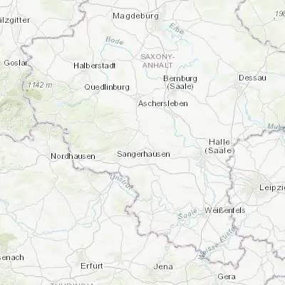 Map showing location of Helbra (51.550000, 11.500000)