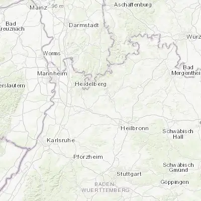 Map showing location of Helmstadt-Bargen (49.314270, 8.997120)