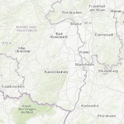 Map showing location of Hettenleidelheim (49.535560, 8.073610)