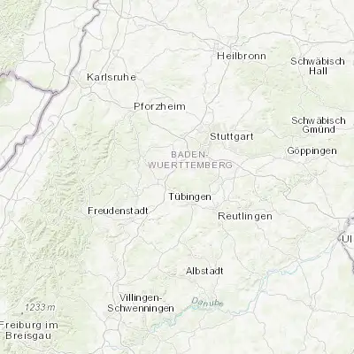 Map showing location of Hildrizhausen (48.624230, 8.966050)