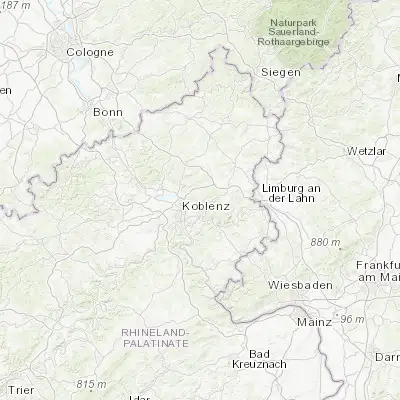 Map showing location of Hillscheid (50.406390, 7.698610)