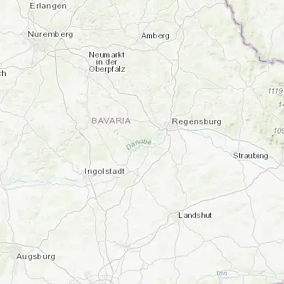 Map showing location of Ihrlerstein (48.933330, 11.866670)