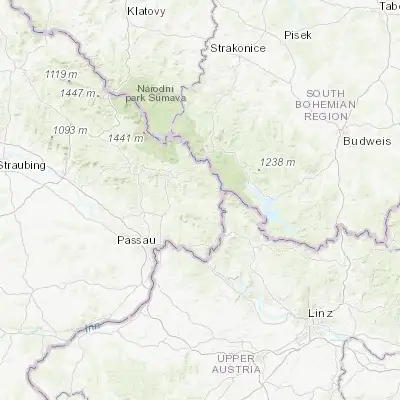 Map showing location of Jandelsbrunn (48.733330, 13.700000)