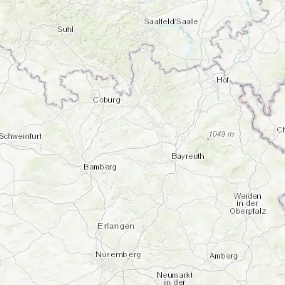 Map showing location of Kasendorf (50.036650, 11.352030)