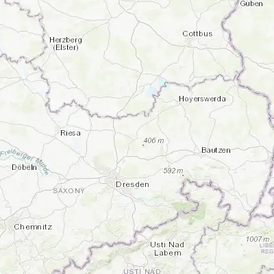 Map showing location of Königsbrück (51.264510, 13.905400)