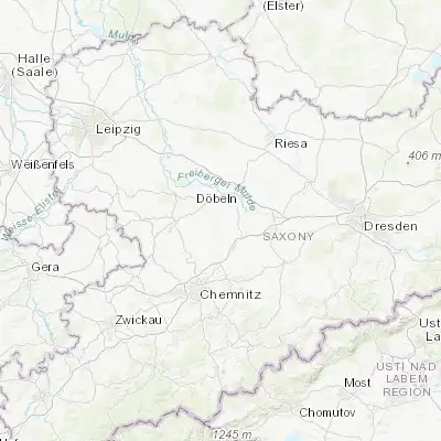 Map showing location of Kriebstein (51.050000, 13.016670)