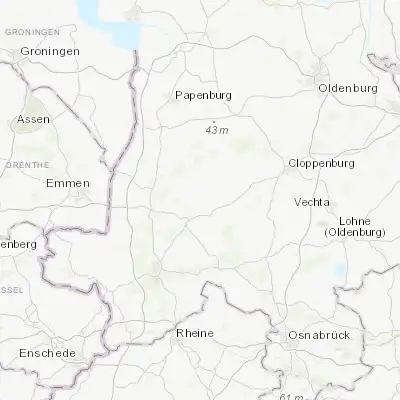 Map showing location of Lähden (52.745470, 7.570360)