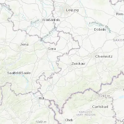 Map showing location of Langenbernsdorf (50.755830, 12.326690)