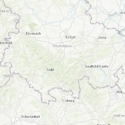 Map showing location of Langewiesen (50.672520, 10.971020)