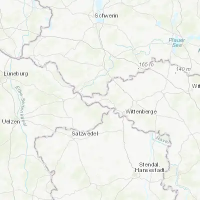 Map showing location of Lenzen (53.091760, 11.474530)